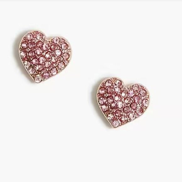 NWT - J.Crew Pavé heart studs - Picture 4 of 5